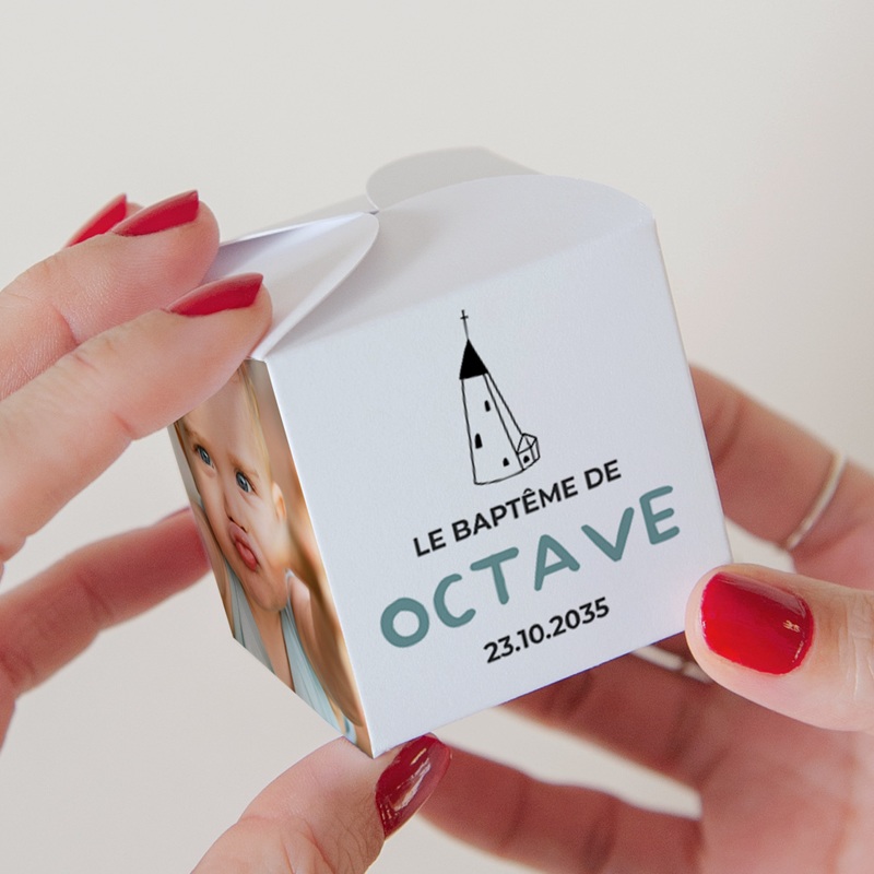 Bo&icirc;te &agrave; drag&eacute;es bapt&ecirc;me Foi & Lumi&egrave;re pas cher