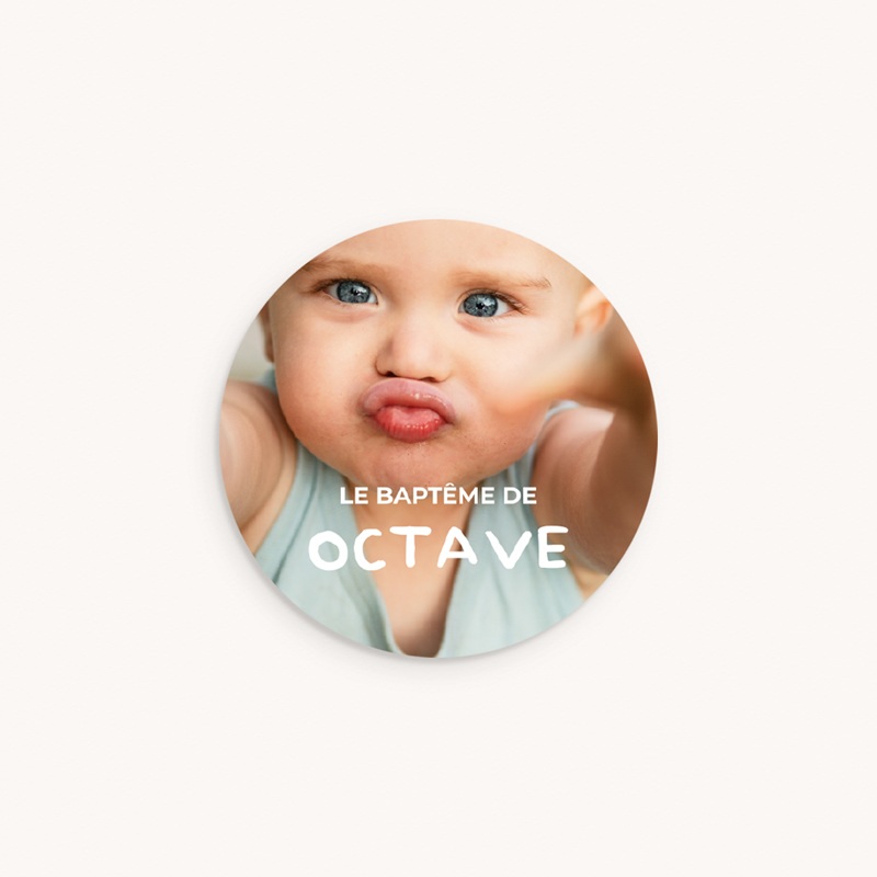 Sticker Enveloppe Bapt&ecirc;me Foi & Lumi&egrave;re