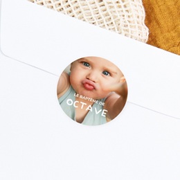 Sticker Enveloppe Bapt&ecirc;me Foi & Lumi&egrave;re gratuit