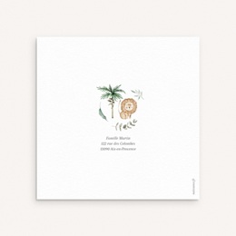 Faire-part de Bapt&ecirc;me B&eacute;ni dans la Nature