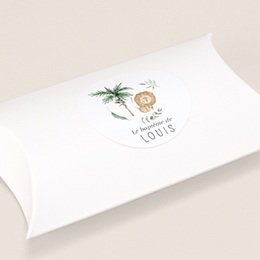 Sticker Enveloppe Bapt&ecirc;me B&eacute;ni dans la Nature