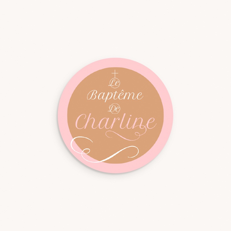 Sticker Enveloppe Bapt&ecirc;me Une vie nouvelle