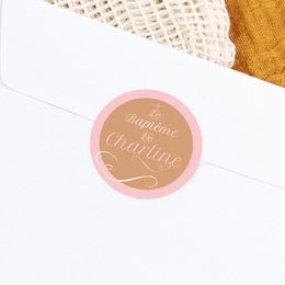 Sticker Enveloppe Bapt&ecirc;me Une vie nouvelle gratuit