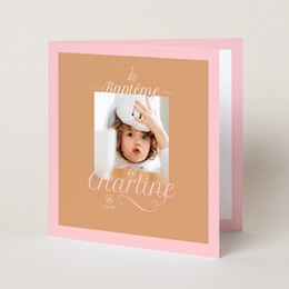 Faire-part de Bapt&ecirc;me Une vie nouvelle pas cher