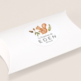 Sticker Enveloppe Bapt&ecirc;me Un Souffle de Nature