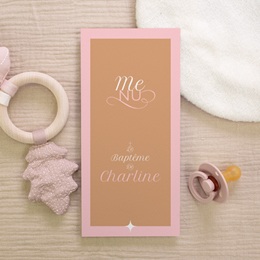 Menu de bapt&ecirc;me Une vie nouvelle gratuit