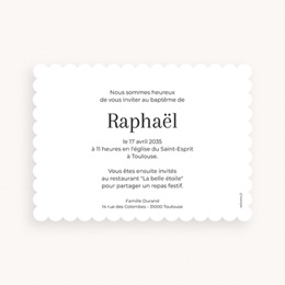 Faire-part de Bapt&ecirc;me Un Moment Pr&eacute;cieux pas cher