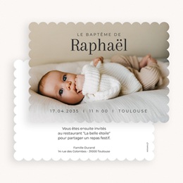 Faire-part de Bapt&ecirc;me Un Moment Pr&eacute;cieux gratuit