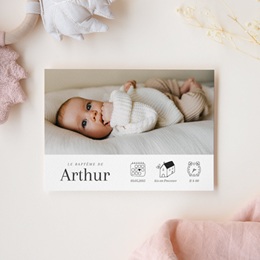 Faire-part de Baptême Un Cœur qui Grandit gratuit Faire-part de Baptême Un Cœur qui Grandit gratuit