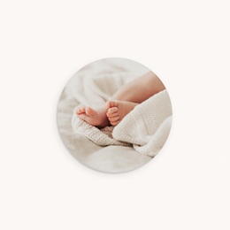 Sticker Enveloppe Bapt&ecirc;me Un C&oelig;ur qui Grandit