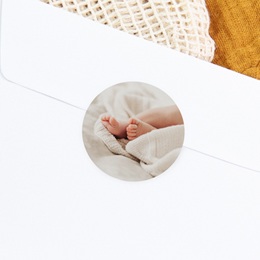 Sticker Enveloppe Bapt&ecirc;me Un C&oelig;ur qui Grandit gratuit