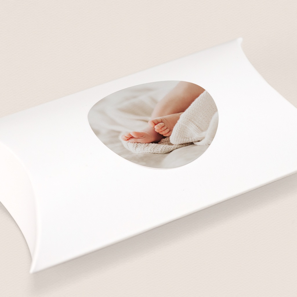 Sticker Enveloppe Bapt&ecirc;me Un C&oelig;ur qui Grandit
