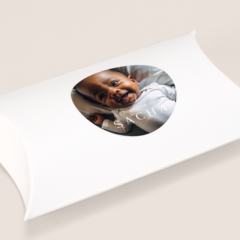 Sticker Enveloppe Bapt&ecirc;me Douce Lumi&egrave;re II