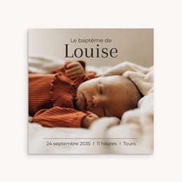 Faire-part de Baptême Un Amour Infini Faire-part de Baptême Un Amour Infini