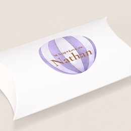 Sticker Enveloppe Bapt&ecirc;me Nuages & Bapt&ecirc;me