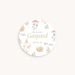 Sticker Enveloppe Naissance Sous-bois enchant&eacute;