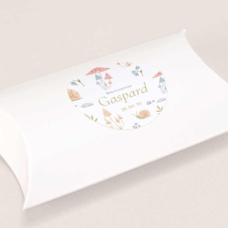 Sticker Enveloppe Naissance Sous-bois enchant&eacute;