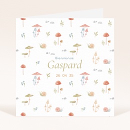 Faire-part de Naissance Sous-bois enchant&eacute;