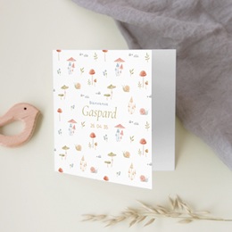 Faire-part de Naissance Sous-bois enchant&eacute;