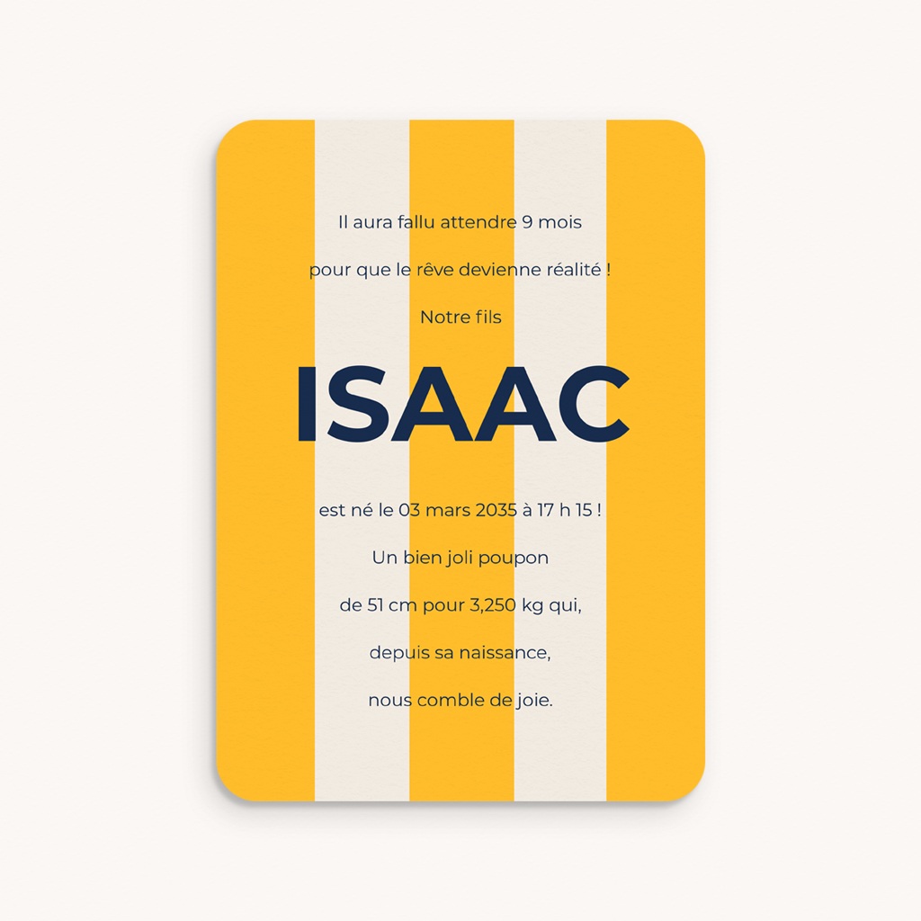 Faire-part de Naissance Une Vie en Couleurs