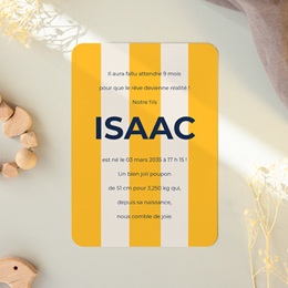 Faire-part de Naissance Une Vie en Couleurs