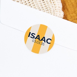 Sticker Enveloppe Naissance Une Vie en Couleurs gratuit