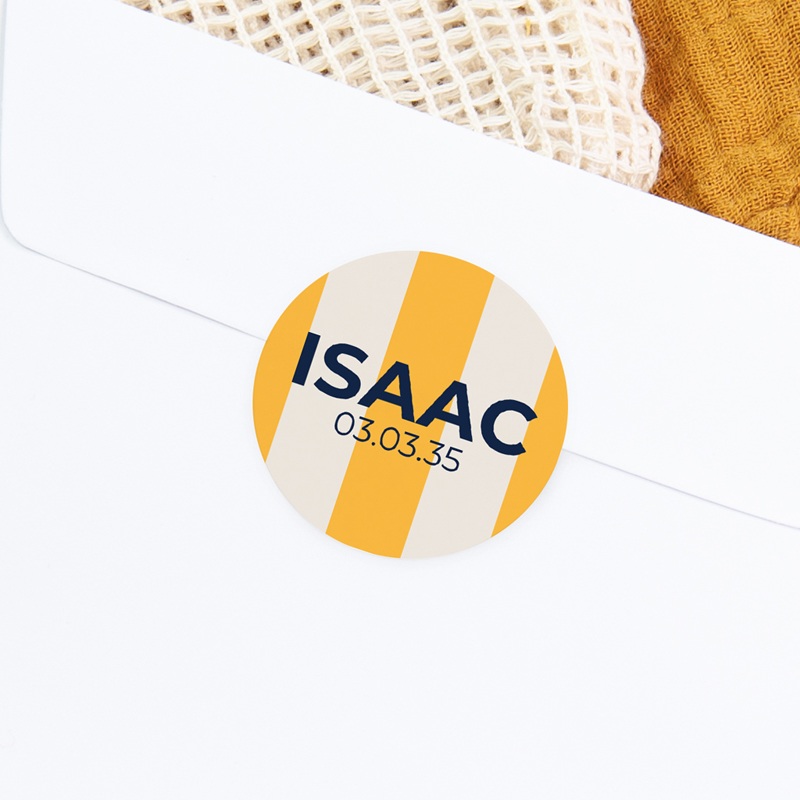 Sticker Enveloppe Naissance Une Vie en Couleurs gratuit