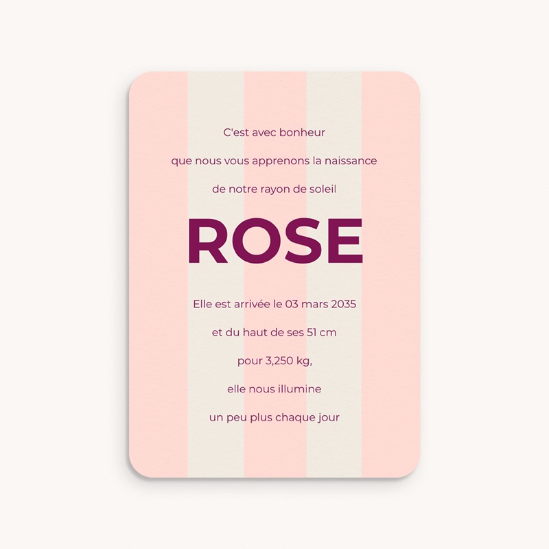 Faire-part de Naissance Douce Harmonie