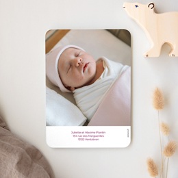 Faire-part de Naissance Douce Harmonie Faire-part de Naissance Douce Harmonie