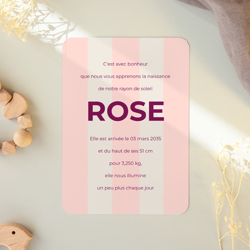 Faire-part de Naissance Douce Harmonie