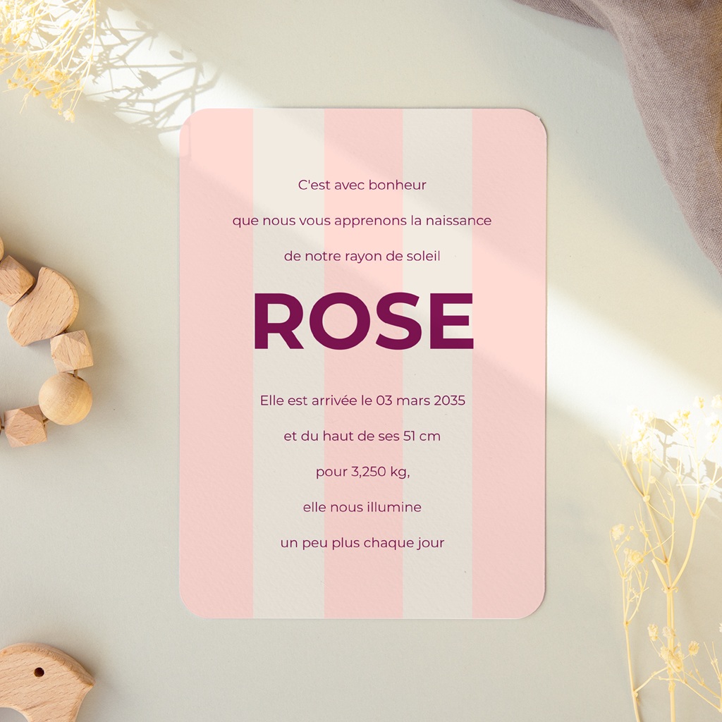 Faire-part de Naissance Douce Harmonie