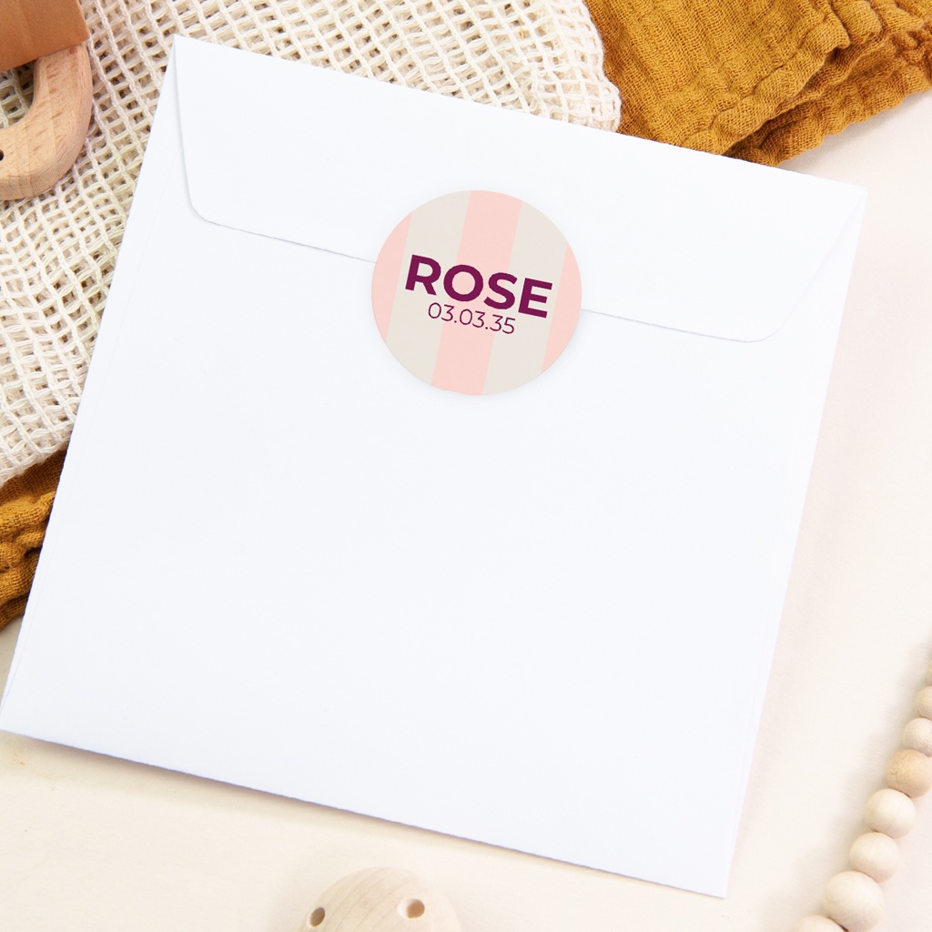Sticker Enveloppe Naissance Douce Harmonie pas cher