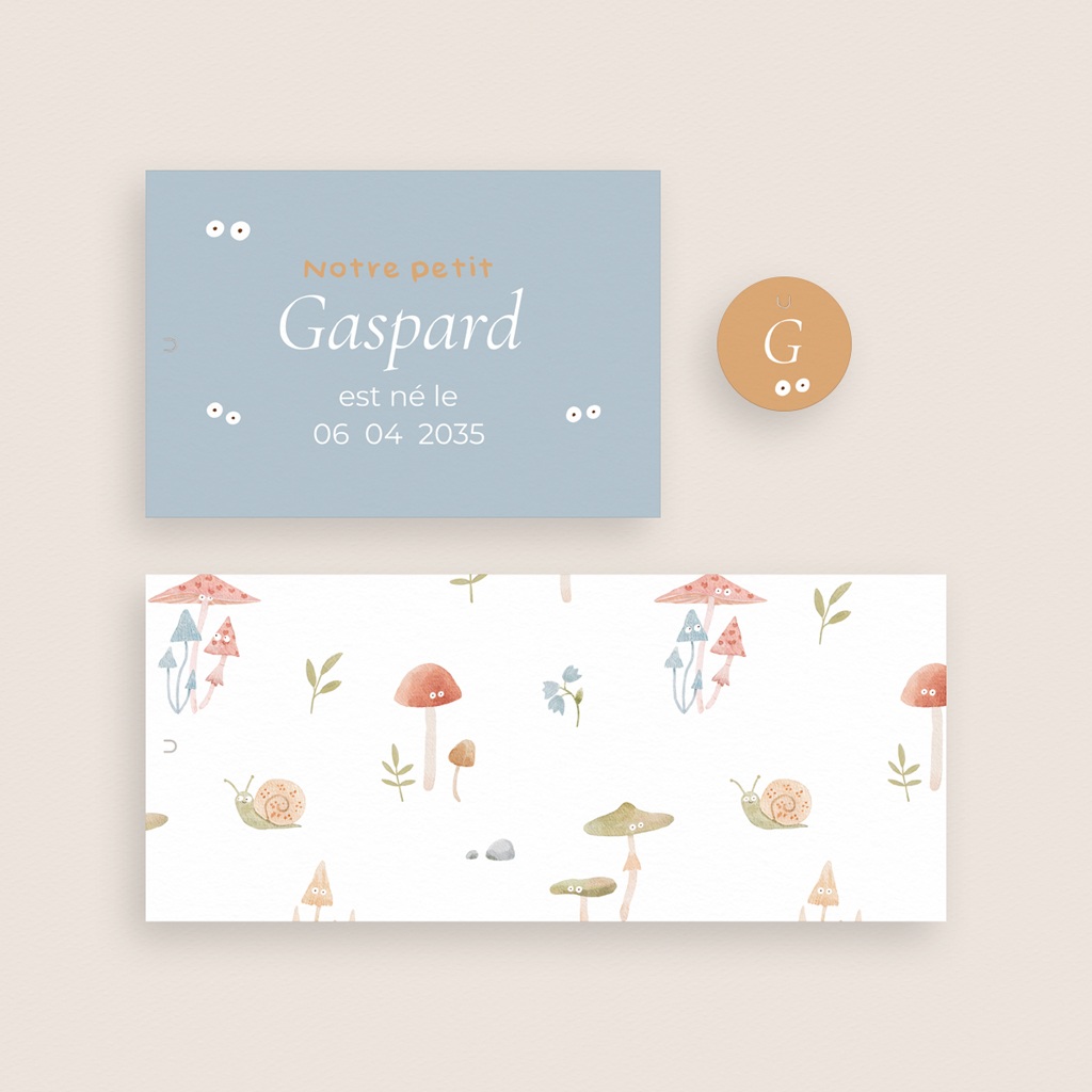 Faire-part de Naissance Sous-bois enchant&eacute;