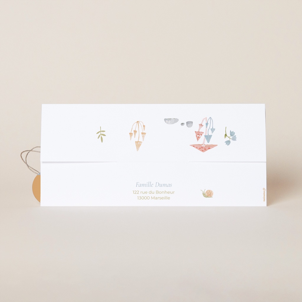 Faire-part de Naissance Sous-bois enchant&eacute;