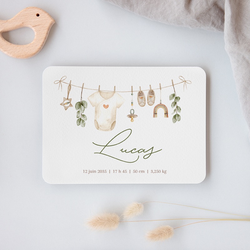 Faire-part de Naissance Le kit de b&eacute;b&eacute; gratuit