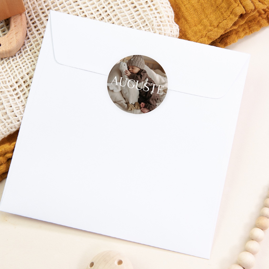 Sticker Enveloppe Naissance Le murmure des ailes pas cher