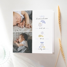 Faire-part de Naissance Souvenirs de Plage