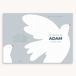 Livret de Messe Bapt&ecirc;me Ailes de Lumi&egrave;re Bleu pas cher