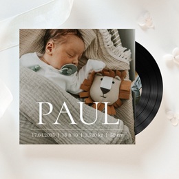 Faire-part de Naissance Portrait Pr&eacute;cieux
