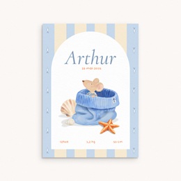 Faire-part de Naissance Souris marin Faire-part de Naissance Souris marin