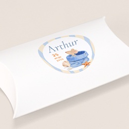 Sticker Enveloppe Naissance Souris marin Sticker Enveloppe Naissance Souris marin