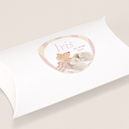 Sticker Enveloppe Naissance Souris chausson rose Sticker Enveloppe Naissance Souris chausson rose