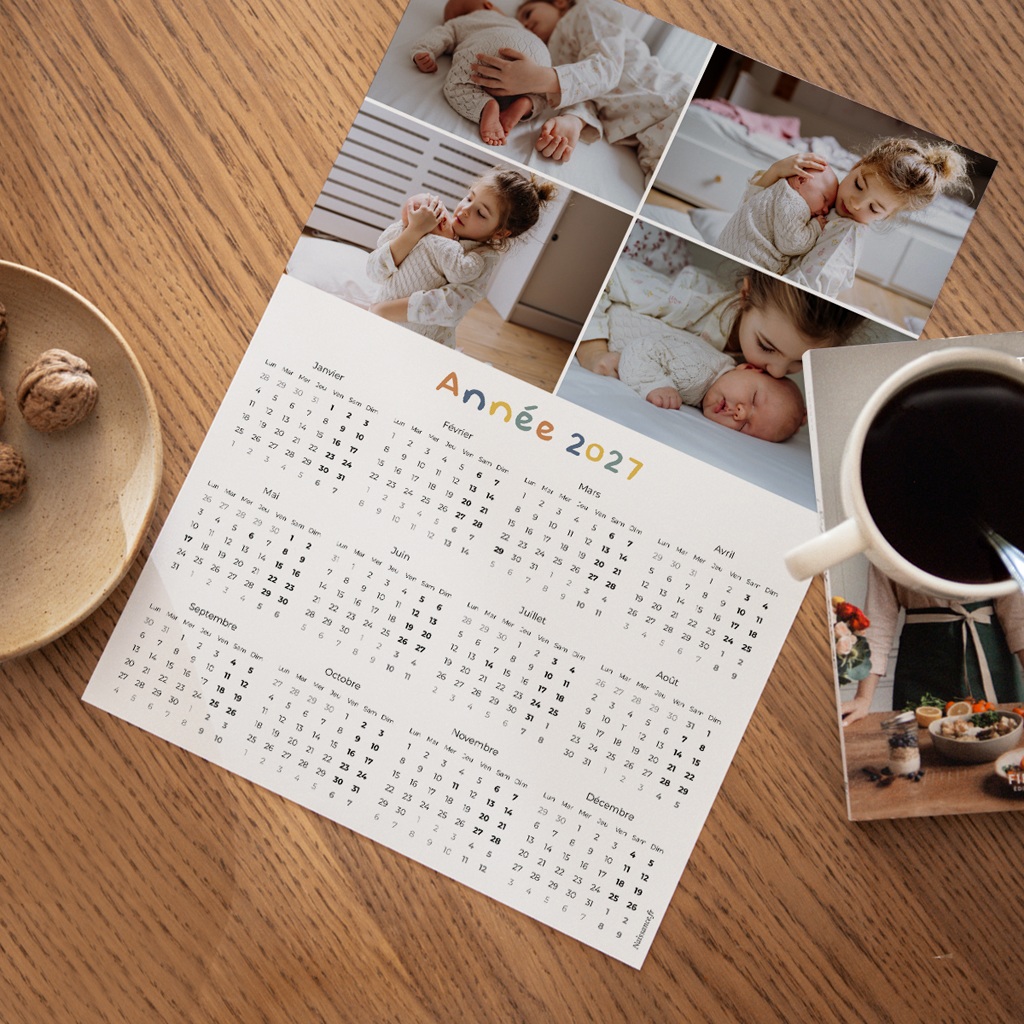 Calendrier personnalis&eacute; Mois apr&egrave;s Mois