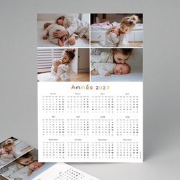 Calendrier personnalis&eacute; Mois apr&egrave;s Mois pas cher
