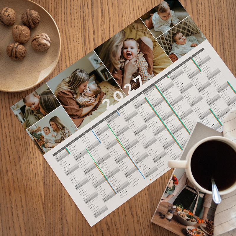 Calendrier personnalis&eacute; Un an de petits bonheurs