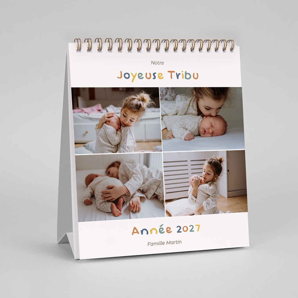 Calendrier personnalis&eacute; Mois apr&egrave;s Mois