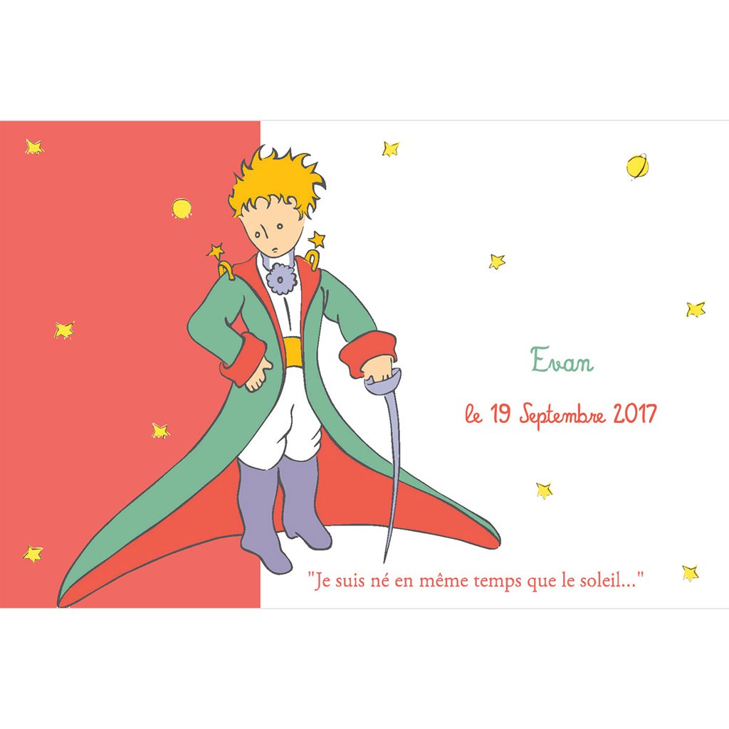 Faire-part de Naissance Le Petit Prince 5 pas cher