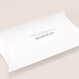 Sticker Enveloppe Naissance Prince des coeurs