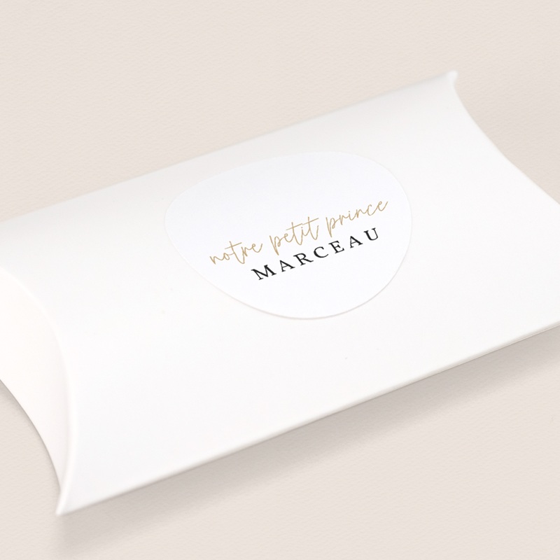 Sticker Enveloppe Naissance Prince des coeurs